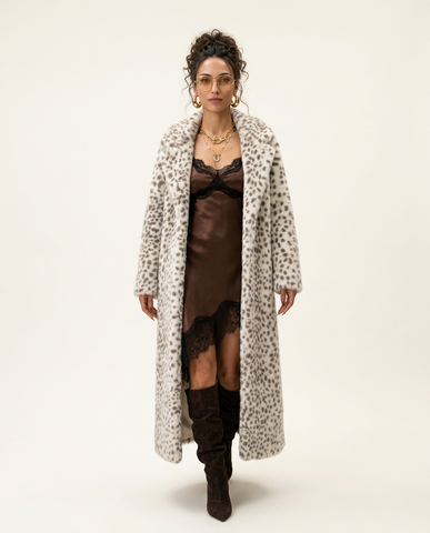 Wild Heart Leopard Faux Fur Coat