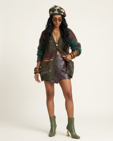 Wild Heart Distressed Knit Cardigan