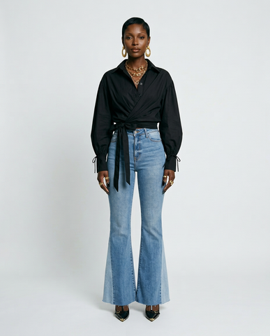 Sovereign Spliced Wrap Maxi Dress