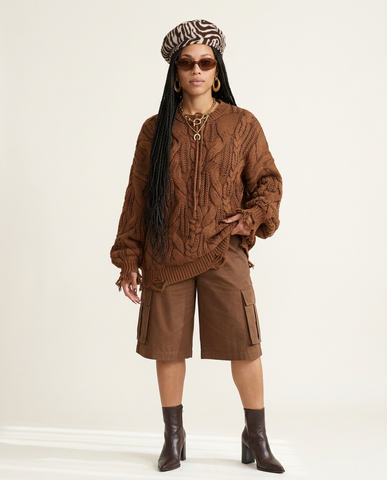 Grounded Chunky Knit Sweater