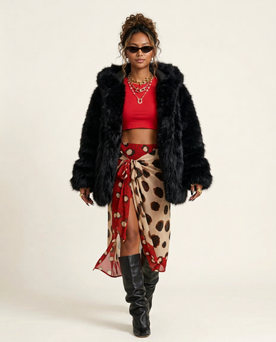 Radiant Shaggy Faux Fur Jacket