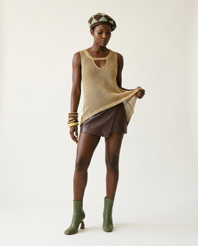 Vibrant Sequin Knit Camisole