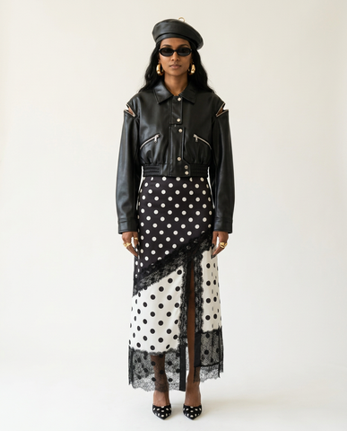 Fierce Faux Leather Cropped Jacket
