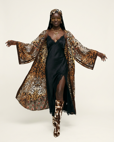 Wild Heart Leopard Print Kimono