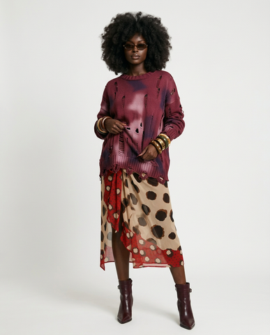 Untamed Ripped Knit Pullover
