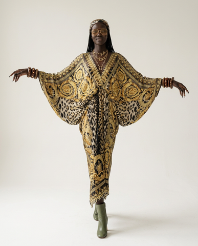 Fierce V-Neck Printed Kaftan