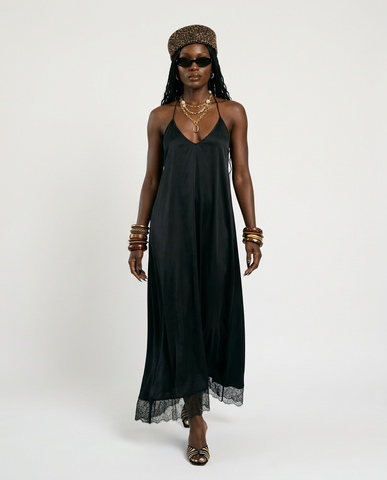 Free Spirit Flowy Halter Maxi Dress