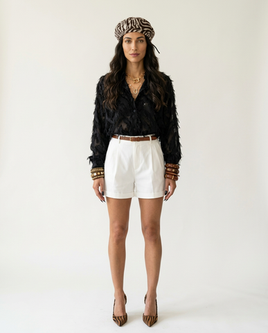 Untamed Fringe Loose Blouse