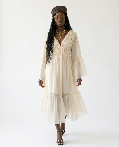 Free Spirit Ruffled Maxi Dress