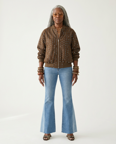 Radiant Sequin Bomber Jacket