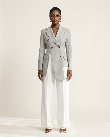 Audacious Spliced Lapel Jacket