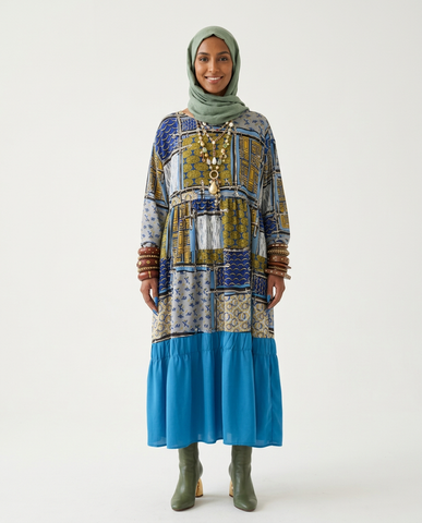 Wanderlust Patterned Midi Dress