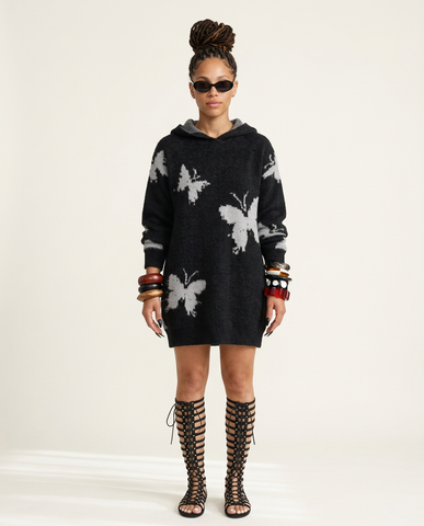 Wild Heart Oversized Butterfly Knit Pullover