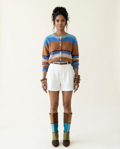 Wanderlust Striped Knit Cardigan