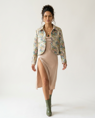 Wanderlust Floral Cropped Jacket