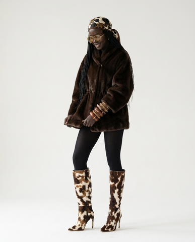 Elegant Oversized Fluffy Jacket