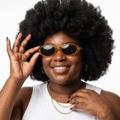 Audacious Oval Retro Sunglasses