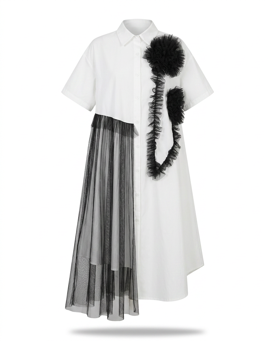 Audacious Mesh Layered Maxi Dress